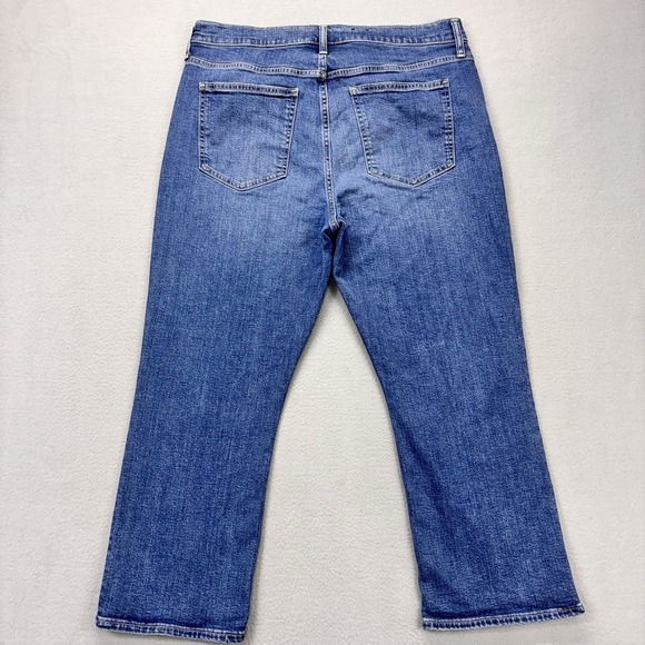 GAP Denim - GAP Kick Fit High Rise Jeans Womens 33/16R 34x26 Blue Denim Stretch Workwear